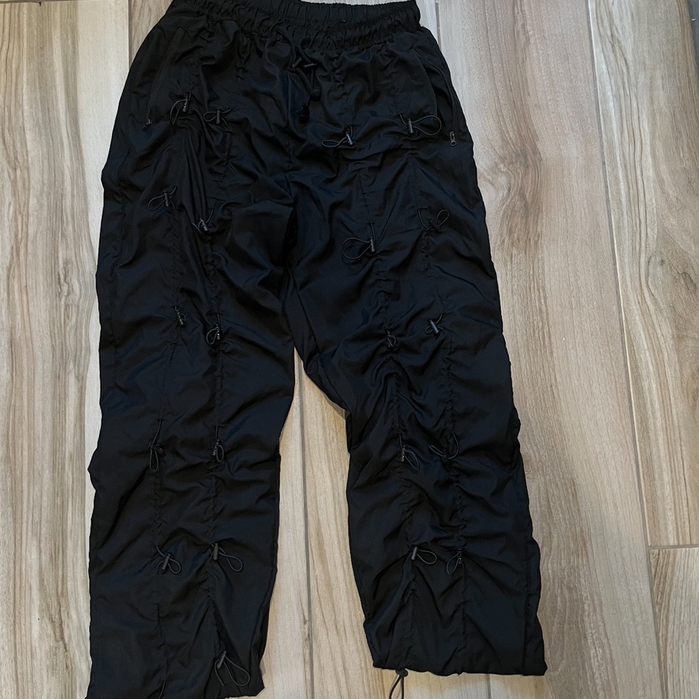 Mnml Black Drawstring Pants